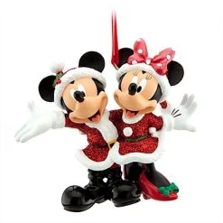Coupon ???? Disney ???? Christmas Ornament - Santa Mickey And Minnie Mouse ????