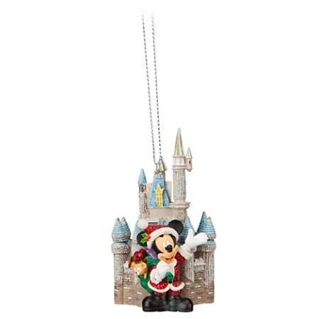 Best Pirce ✨ Disney ???? Christmas Ornament - Santa Mickey & Cinderella Castle ???? 3 Best Pirce ✨ Disney ???? Christmas Ornament - Santa Mickey & Cinderella Castle ????