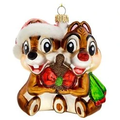 Coupon ✨ Disney ???? Christmas Ornament - Chip N Dale - Glass ????