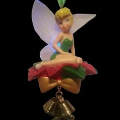 Hot Sale ???? Disney ???? Christmas Ornament - Tinker Bell On Mistletoe - Light Up ????