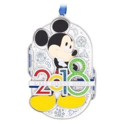 Brand new ???? Disney ❄ Christmas Ornament - 2018 Mickey Mouse - Disney World - Metal ????