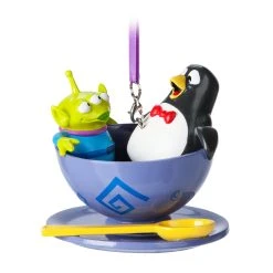 Best Sale ???? Disney ❄ Christmas Ornament - Alien And Wheezy Spinning Teacup ⭐