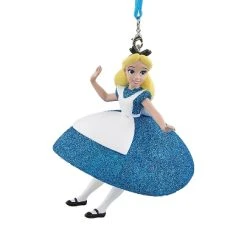 Hot Sale ???? Disney ???? Christmas Ornament - Alice In Wonderland - Alice Glitter ???? Dress ????