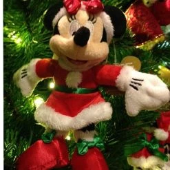 Hot Sale ???? Disney ???? Christmas Ornament - Santa Minnie Mouse Plush - 5 Inch ????
