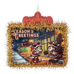 Cheapest ???? Disney Ornament - Santa Mickey And Minnie Mouse - Paper ????