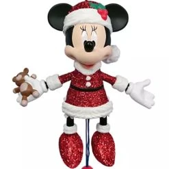 Cheap ???? Disney Figurine Ornament - Santa Minnie Mouse Articulated ⭐