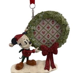 Promo ???? Disney Frame Ornament - Mickey Mouse With Wreath ????