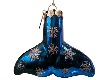 Wholesale ❤️ Sea World ???? Christmas Ornament - Blown Glass - Shamu Tail ???? 3 Wholesale ❤️ Sea World ???? Christmas Ornament - Blown Glass - Shamu Tail ????